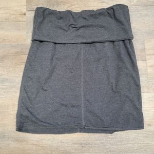 Athleta Mix and Mingle Sz XS Foldover Skirt Soft Jersey Granite Grey Athletic